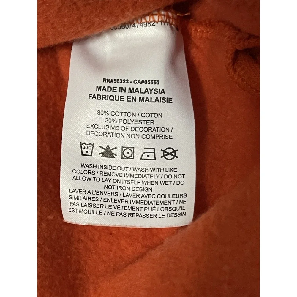 Nike Sideline Crew Neck Sweatshirt Women's XL Orange‎ Grey DH3780 Boxy Fit